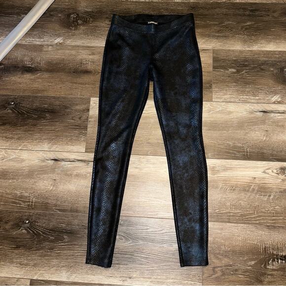 Express Women’s leggings, black, size small regular, spandex pants - Picture 1 of 7